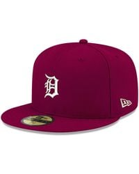 KTZ - Detroit Tigers Logo White 59fifty Fitted Hat - Lyst