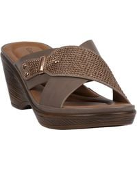 Gc Shoes - Ash Crisscross Wedge Sandals - Lyst