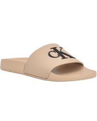 Calvin Klein - Arin Logo Beach Slide Sandals - Lyst