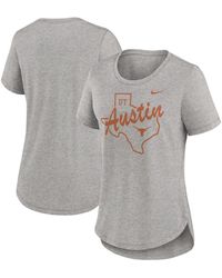 Nike - Texas Longhorns Local Campus Location Mantra Tri-blend T-shirt - Lyst