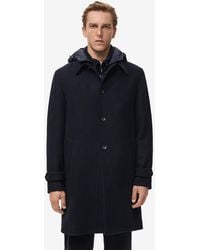 Mango - Detachable Hood Wool Coat - Lyst