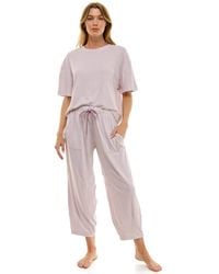 Roudelain - Boxy T-shirt And Barrel Leg Pants Set - Lyst