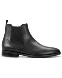 BOSS - Colby Leather Chelsea Slip On Boot - Lyst