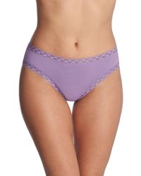 Natori - Bliss Lace-trim Cotton Brief Underwear 156058 - Lyst