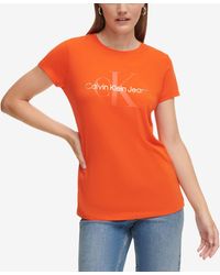 Calvin Klein - Monogram Logo Short-sleeve Iconic T-shirt - Lyst