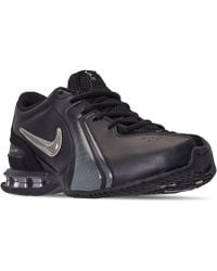 nike reax black and blue