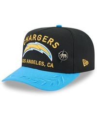 KTZ - Black/ Powder Blue Los Angeles Chargers 2025 Nfl Draft On Stage A-frame 59fifty Fitted Hat - Lyst