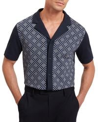 Ted Baker - Danlibe Short Sleeve Argyle Shirt - Lyst
