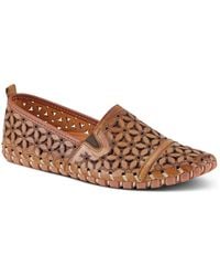 Spring Step - Flowerflow Laser-cut Leather Loafer - Lyst