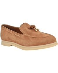 Guess - Aryana Interlaced Suede Slip-on Boat Loafers - Lyst