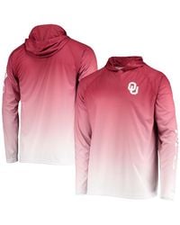 Columbia - Oklahoma Sooners Terminal Tackle Omni-shade Upf 50 Long Sleeve Hooded T-shirt - Lyst