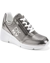 DKNY - Sorvino Wedge Sneaker - Lyst