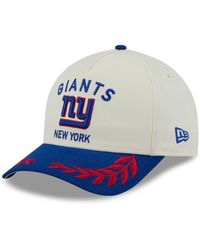 KTZ - Cream/royal New York Giants 2025 Nfl Draft 9forty A-frame M-crown Adjustable Hat - Lyst