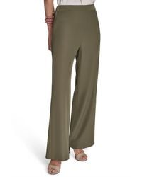 Halston - Soft Suiting Wide-leg Pull-on Pants - Lyst