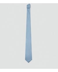 Mango - Plain Silk Tie - Lyst