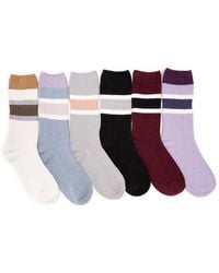 Muk Luks - Microfiber Boot Socks (6 Pack) - Lyst