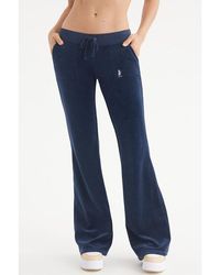 Juicy Couture - Heritage Low Rise Snap Pocket Track Pant - Lyst