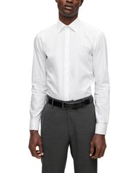BOSS - Boss By Easy-iron Stretch Cotton Slim-fit Dress Shirt - Lyst