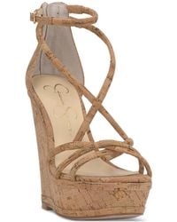 Jessica Simpson - Olype Strappy Wedge Sandals - Lyst