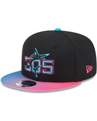 KTZ - Black/pink Miami Marlins 2025 City Connect 9fifty Snapback Hat - Lyst