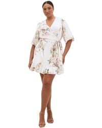 City Chic - Plus Size Koko Print Mini Dress - Lyst