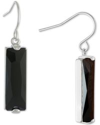 Macy's - Color Crystal Rectangle Drop Earrings - Lyst