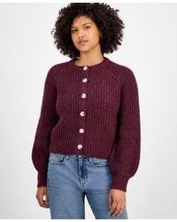 And Now This - Shaker Stitch Button-front Cardigan - Lyst