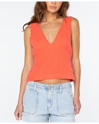 Roxy - Sweet Talk V-neck Top - Lyst