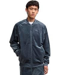 PUMA - Relaxed Velour Full Zip Track Jacket - Lyst