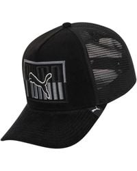 PUMA - Colorblock Snapback Trucker Cap - Lyst