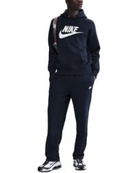 Nike - Club Fleece Standard-fit Logo-print Hoodie - Lyst