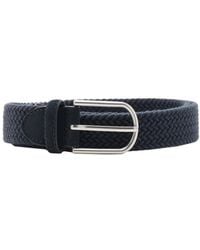 Mango - Braided Leather Belt - Lyst