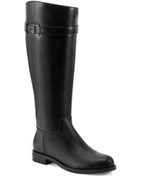 Easy Spirit - Aubrey Wide Calf Round Toe Casual Riding Boots - Lyst
