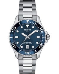 Tissot - Seastar Silver-tone Stainless Steel Bracelet Watch 36mm - Lyst