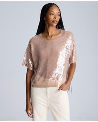 Kenneth Cole - Oversized Sequin T-shirt - Lyst