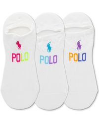 Polo Ralph Lauren - 3-pk. No Show Mesh Liner Socks - Lyst