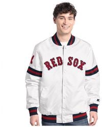 Starter - White Boston Red Sox Cooperstown Scout Full-snap Varsity Jacket - Lyst