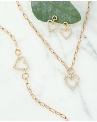 Wrapped in Love - Diamond Heart Bracelet Necklace Drop Earrings Jewelry Collection In 14k Gold Created For Macys - Lyst