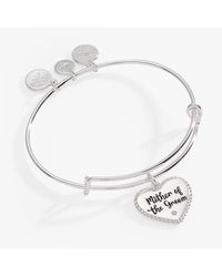 ALEX AND ANI - Mother Of The Groom Heart Bangle Bracelet - Lyst