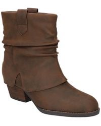 Bella Vita - Twyla Slouch Block Heel Ankle Boots - Lyst