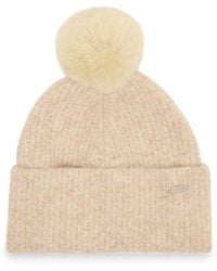 Steve Madden - Caught Brushed Fine Rib Knit Beanie - Lyst