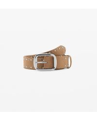 Mango - Studs Suede Belt - Lyst