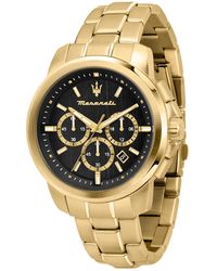 Maserati - Date Metal Band Watch - Lyst