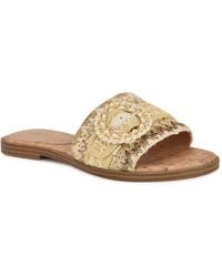 Nine West - Poland Woven Slip-on Flat Sandals - Lyst