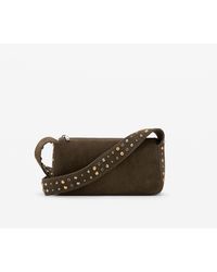 Mango - Suede Studs Crossbody Bag - Lyst