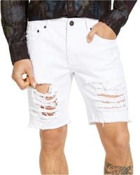 $125 Inc International Concepts Men's Blue Regular Fit Stretch Chino Shorts 34W