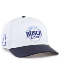 '47 - White/navy Ross Chastain Brrr Busch Light Rope Hitch Adjustable Hat - Lyst