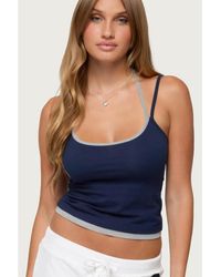 Edikted - Roya Layered Halter Tank Top - Lyst