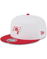 KTZ - White/red Tampa Bay Buccaneers 2025 Nfl Training Camp Split Panel 9fifty Snapback Hat - Lyst