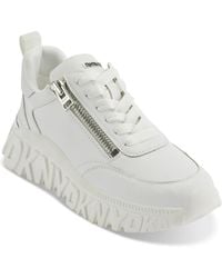 DKNY - Lakelyn Zip Platform Sneakers - Lyst
